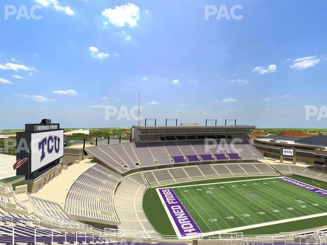 Amon G. Carter Stadium - Section 412 Seat View Amon G. Carter Stadium - Section 412 Seat View