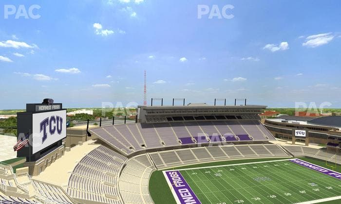 Amon G. Carter Stadium - Section 412 Seat View