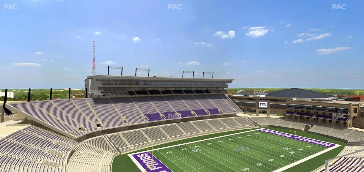 Amon G. Carter Stadium - Section 413 Seat View