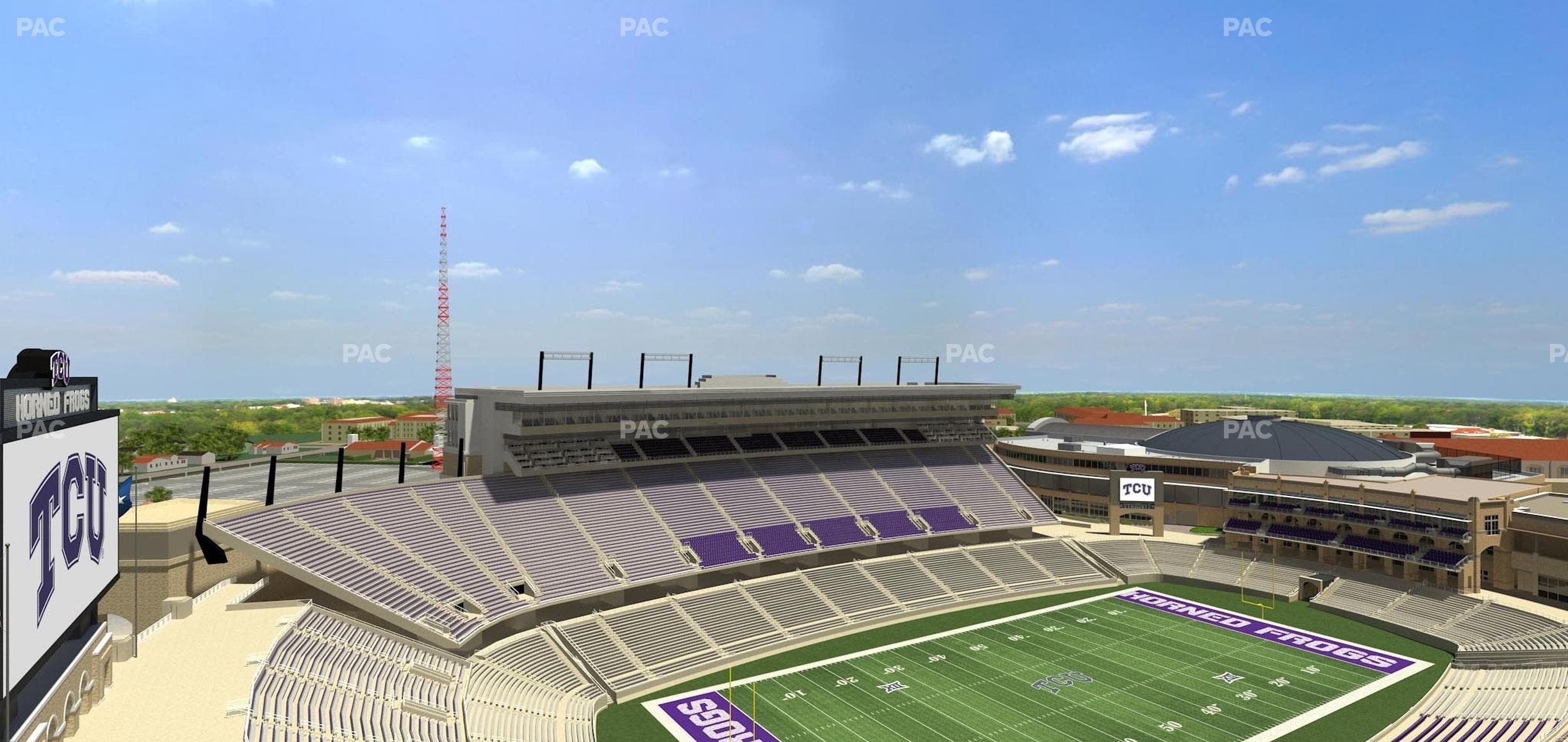 Amon G. Carter Stadium - Section 414 Seat View