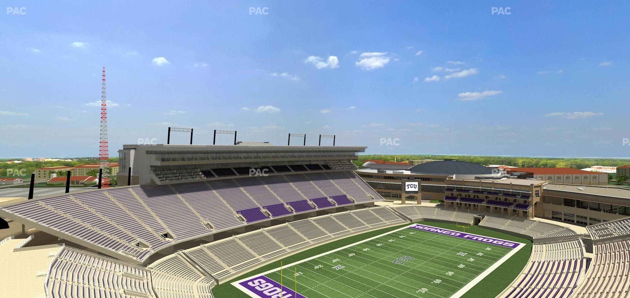 Amon G. Carter Stadium - Section 415 Seat View