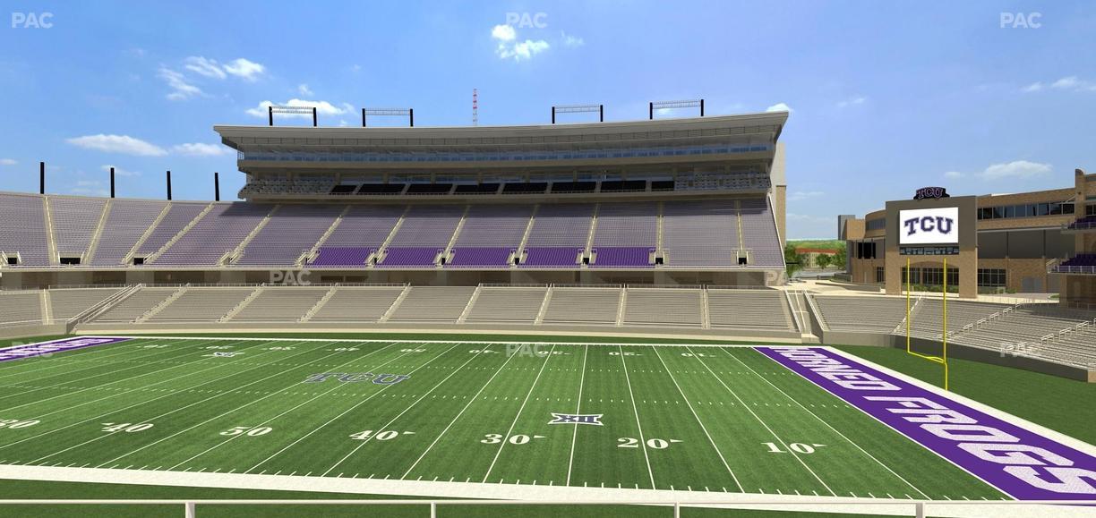 Amon G. Carter Stadium - Section Champions Club 205 Seat View