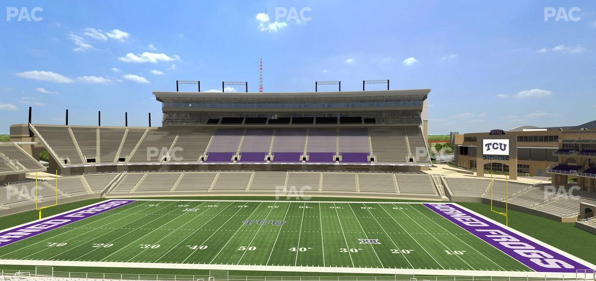 Amon G. Carter Stadium - Section Champions Club 206 Seat View