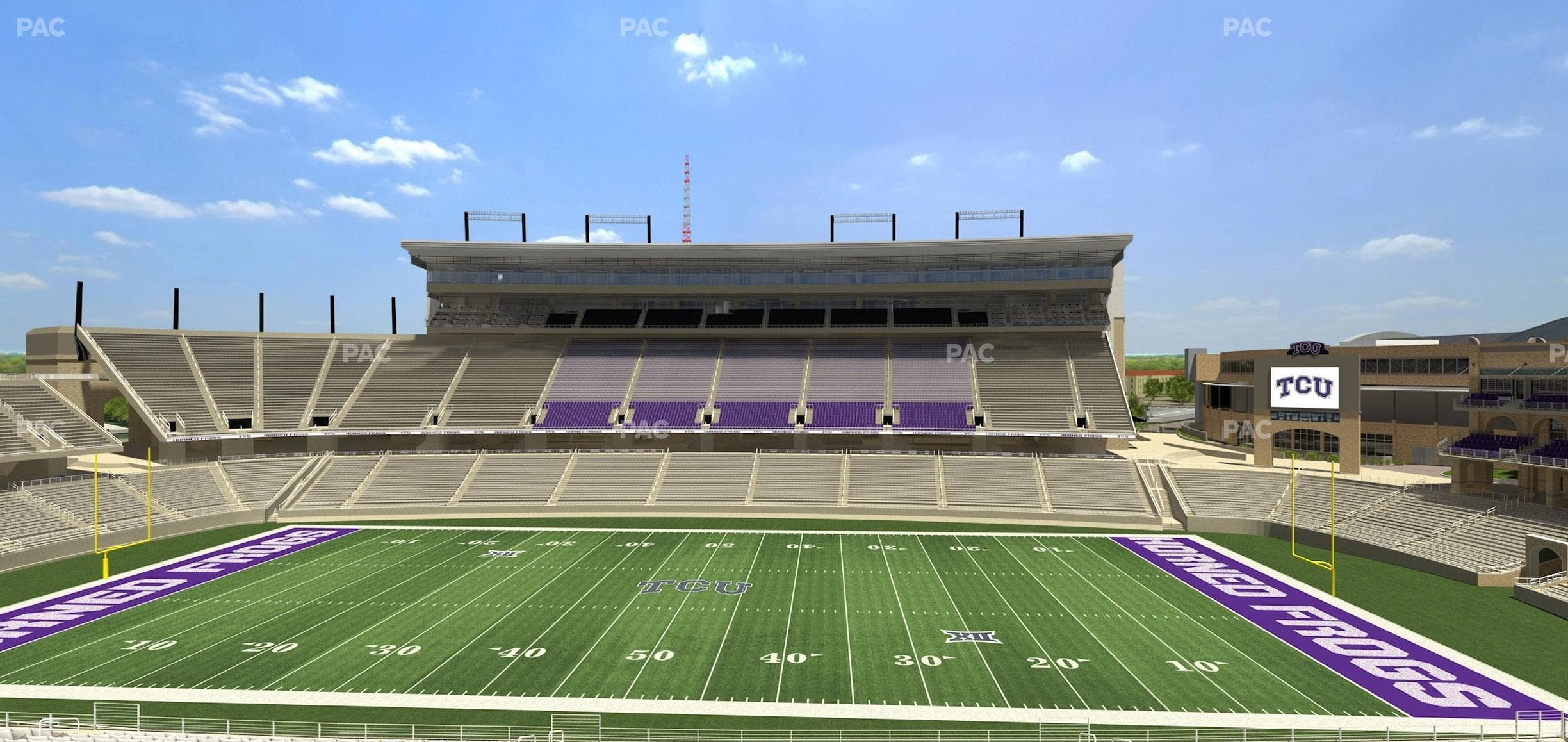 Amon G. Carter Stadium - Section Champions Club 206 Seat View