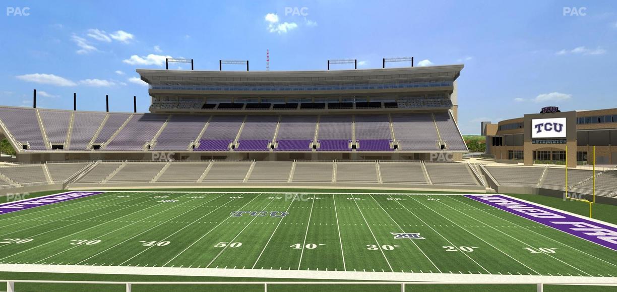 Amon G. Carter Stadium - Section Champions Club 206 Seat View