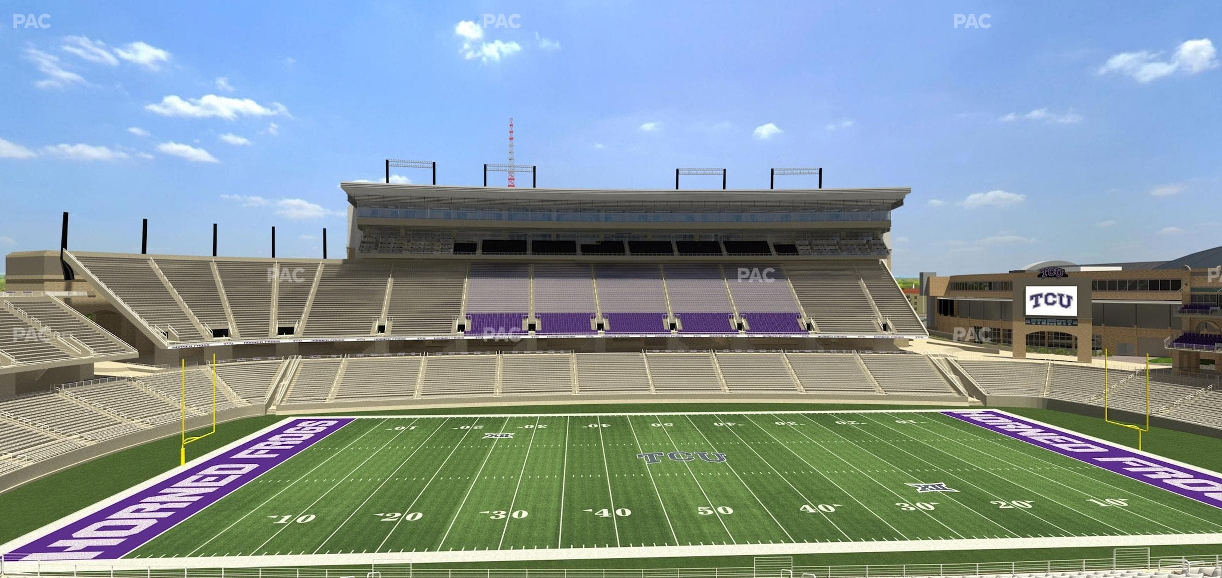 Amon G. Carter Stadium - Section Champions Club 208 Seat View