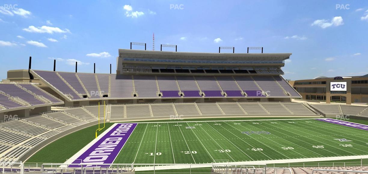 Amon G. Carter Stadium - Section Champions Club 210 Seat View