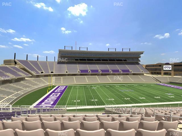 Amon G. Carter Stadium - Section Champions Club 210 Seat View
