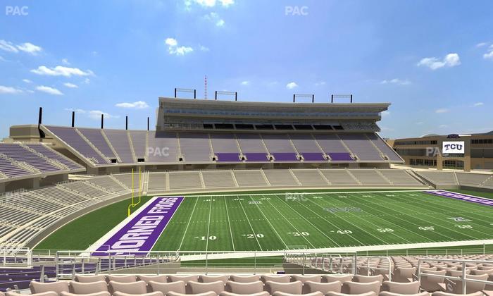 Amon G. Carter Stadium - Section Champions Club 210 Seat View