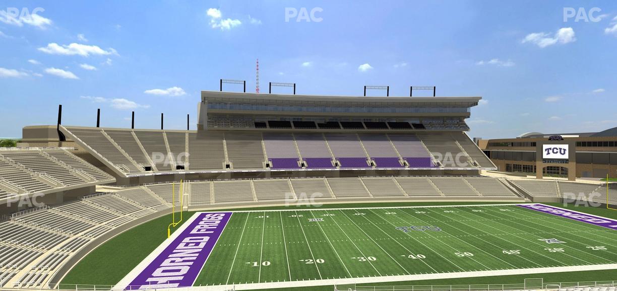 Amon G. Carter Stadium - Section Champions Club 210 Seat View