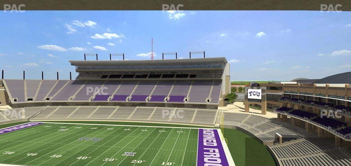 Amon G. Carter Stadium - Section Champions Suite 3 Seat View