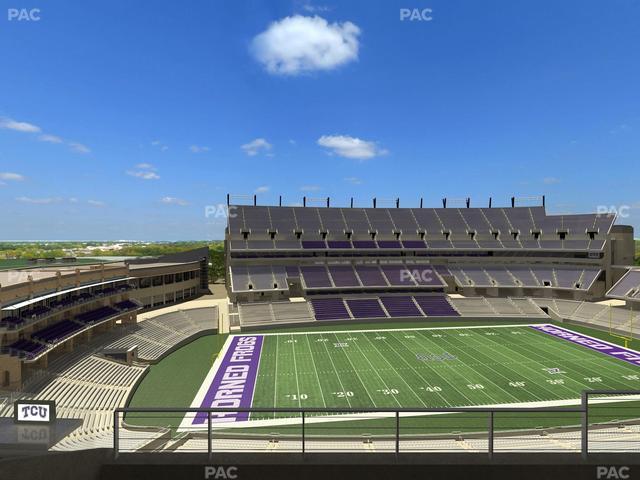 Amon G. Carter Stadium - Section Legends Club 334 Seat View