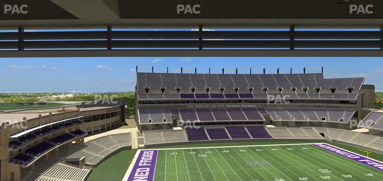 Amon G. Carter Stadium - Section Legends Club 334 Seat View