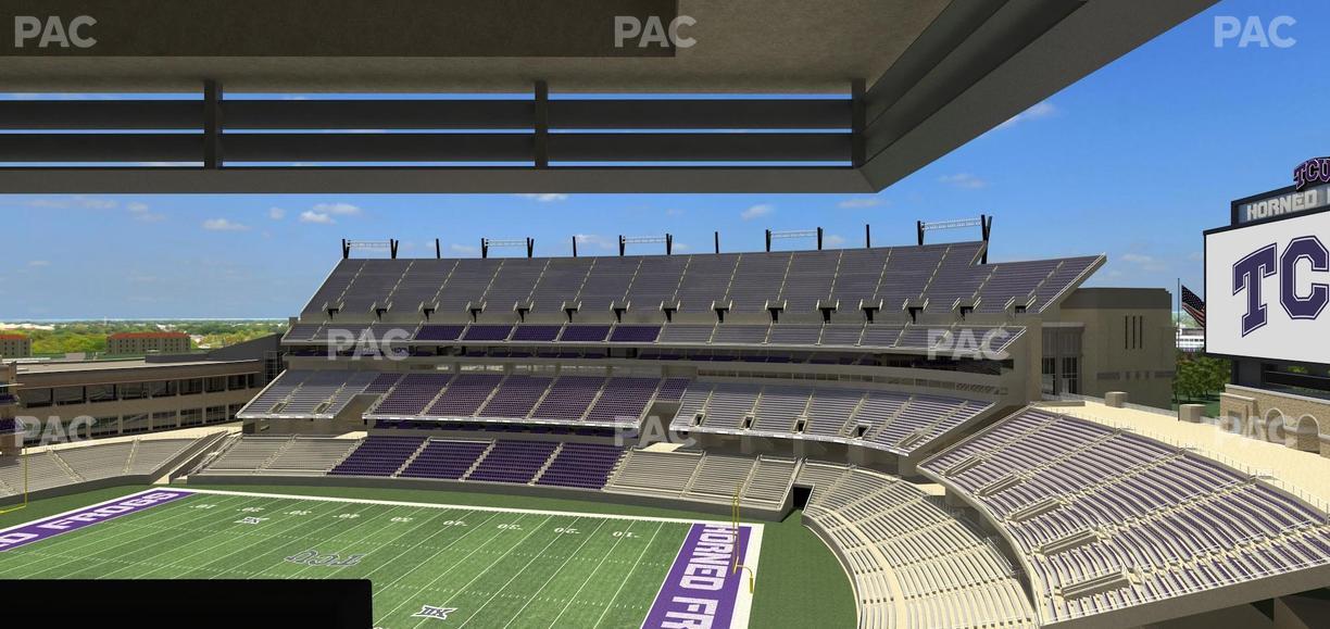 Amon G. Carter Stadium - Section Loge Box 323 Seat View