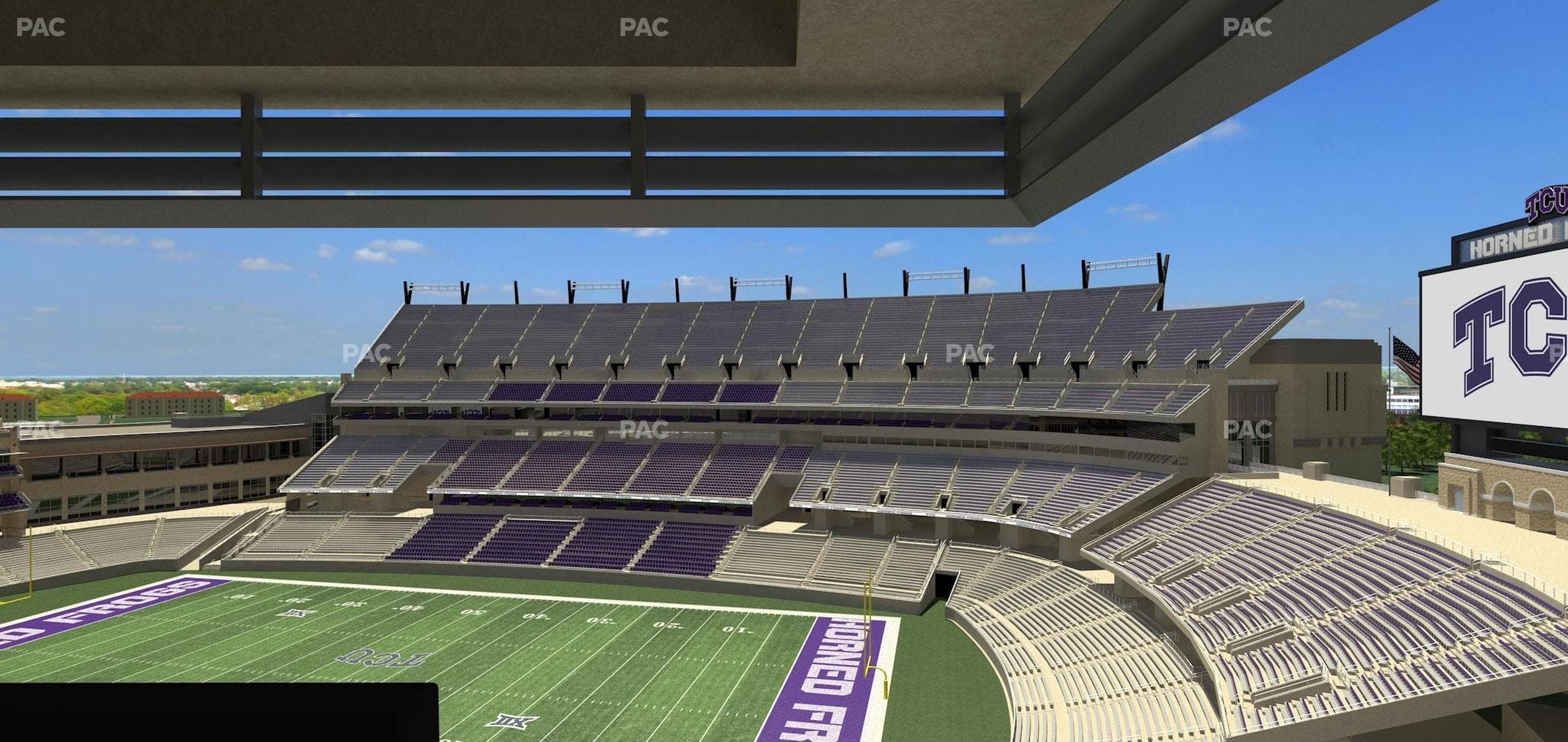 Amon G. Carter Stadium - Section Loge Box 323 Seat View