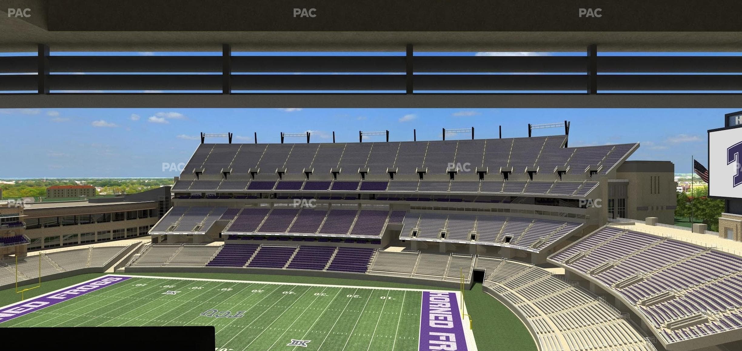 Amon G. Carter Stadium - Section Loge Box 325 Seat View