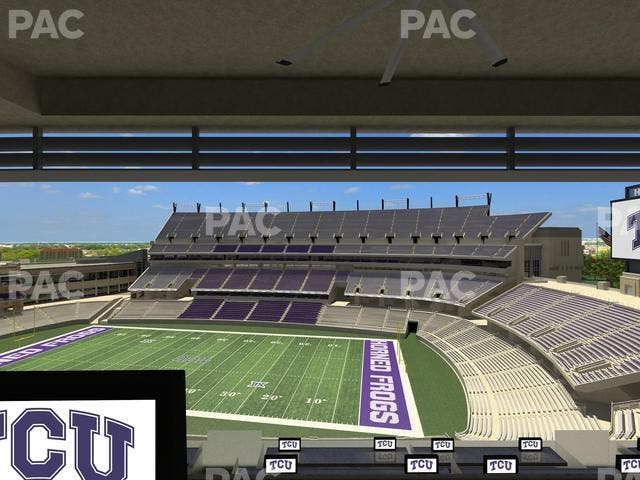 Amon G. Carter Stadium - Section Loge Box 325 Seat View