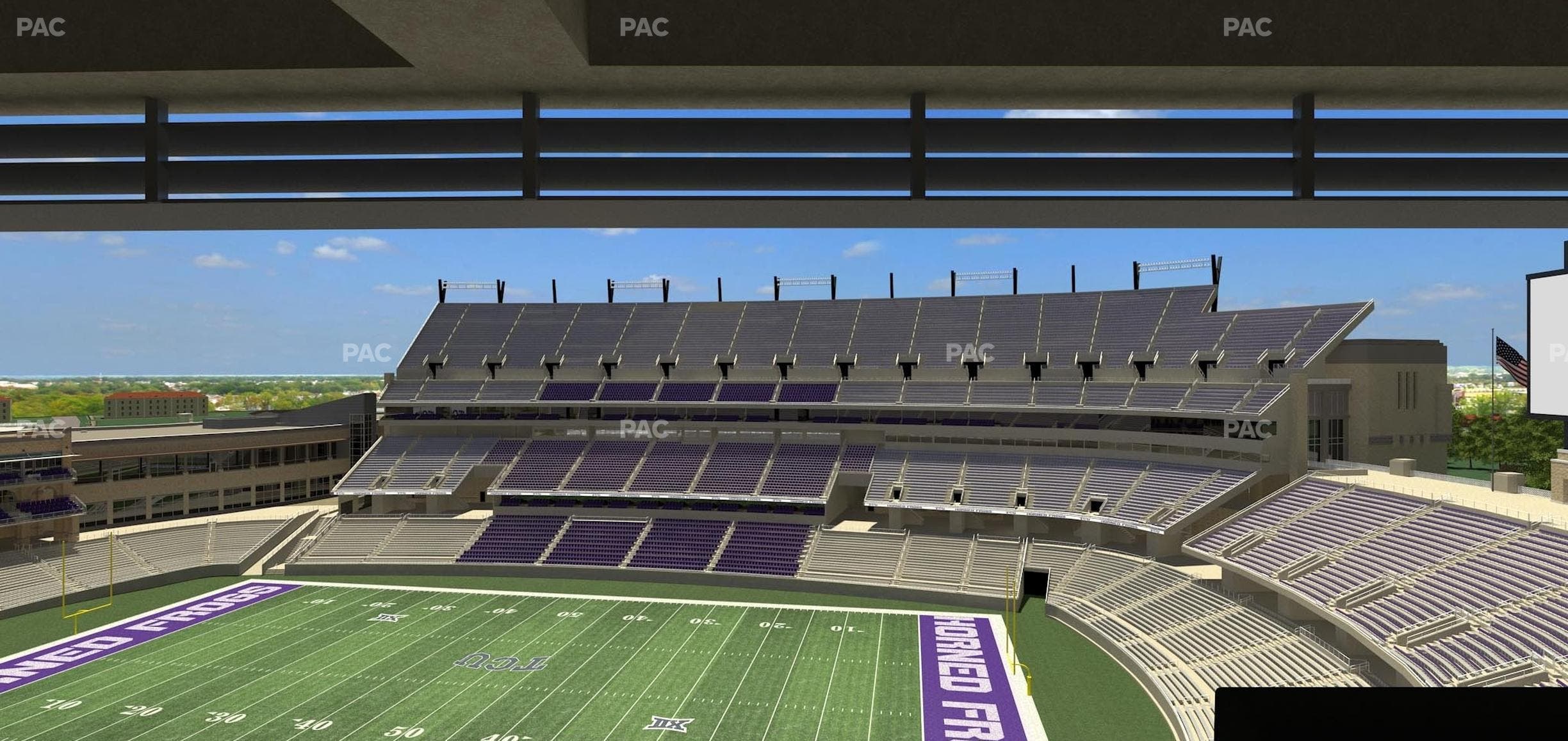Amon G. Carter Stadium - Section Loge Box 326 Seat View