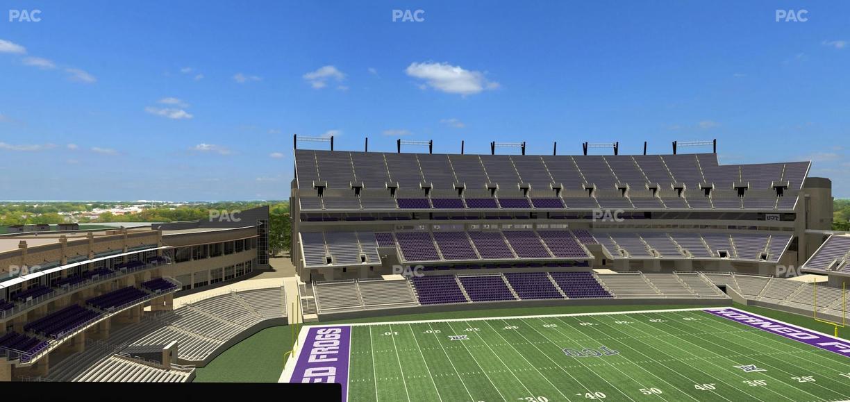 Amon G. Carter Stadium - Section Loge Box 335 Seat View