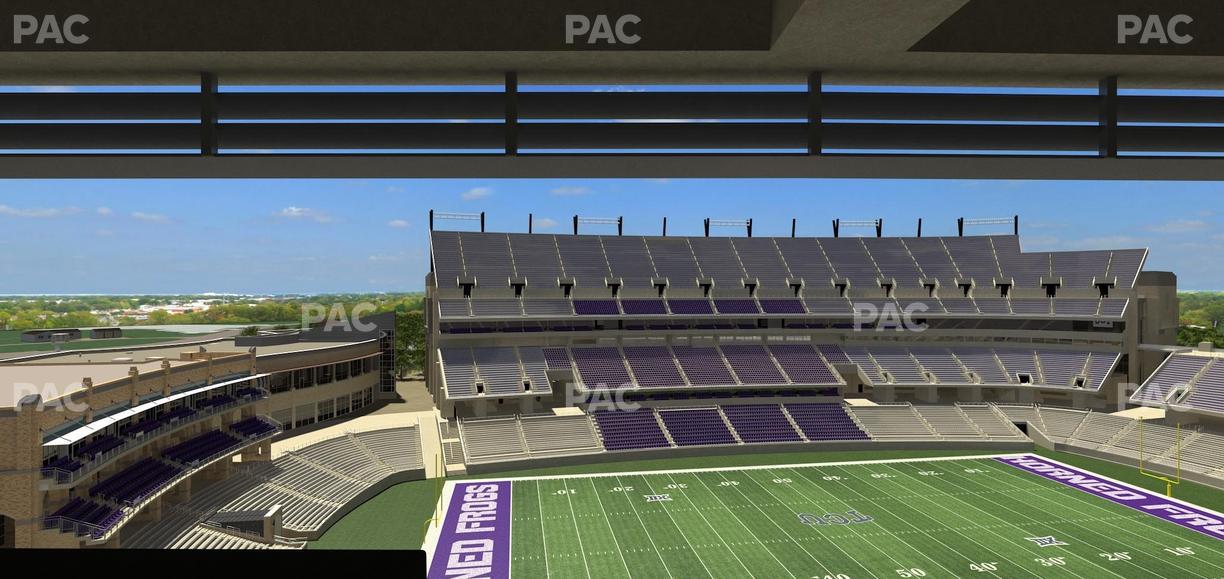 Amon G. Carter Stadium - Section Loge Box 335 Seat View