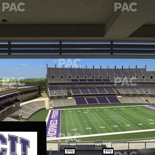 Amon G. Carter Stadium - Section Loge Box 335 Seat View