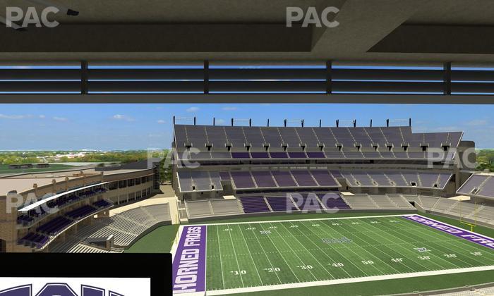 Amon G. Carter Stadium - Section Loge Box 335 Seat View