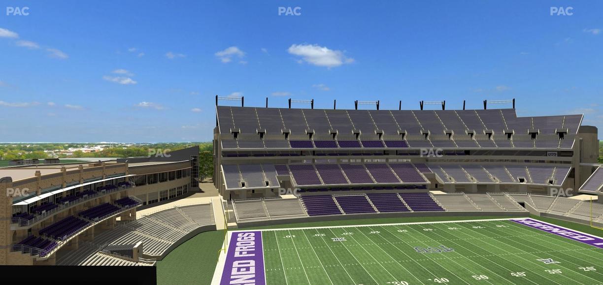 Amon G. Carter Stadium - Section Loge Box 336 Seat View