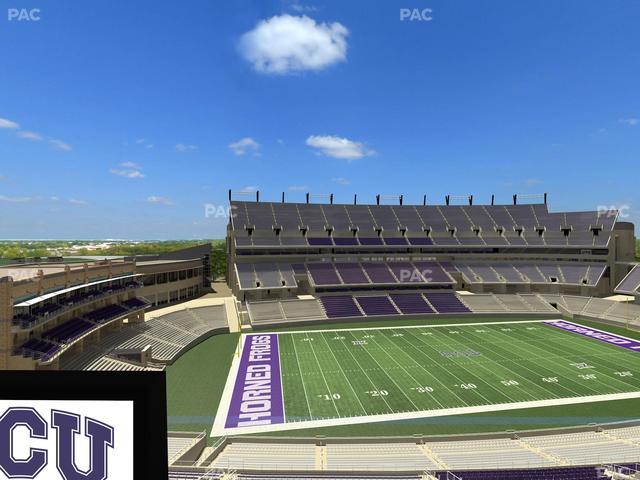Amon G. Carter Stadium - Section Loge Box 336 Seat View