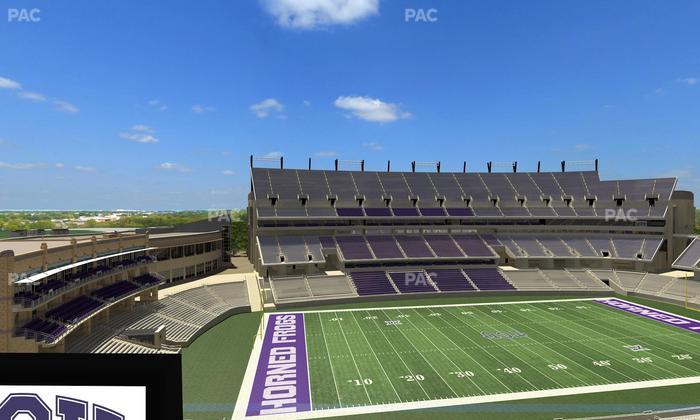 Amon G. Carter Stadium - Section Loge Box 336 Seat View