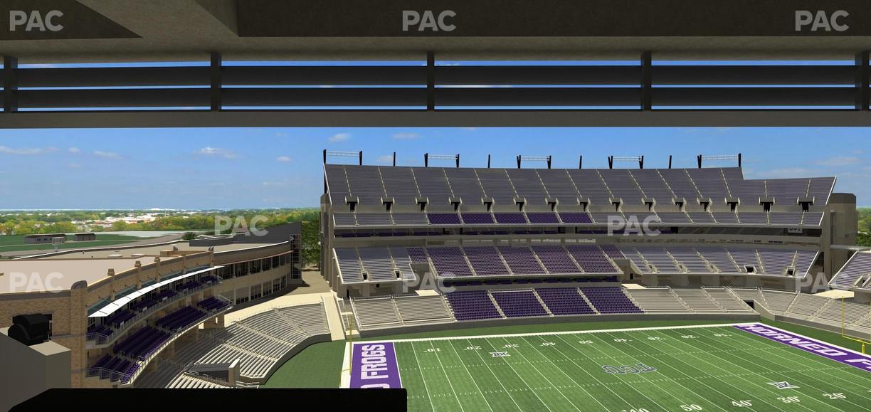 Amon G. Carter Stadium - Section Loge Box 336 Seat View