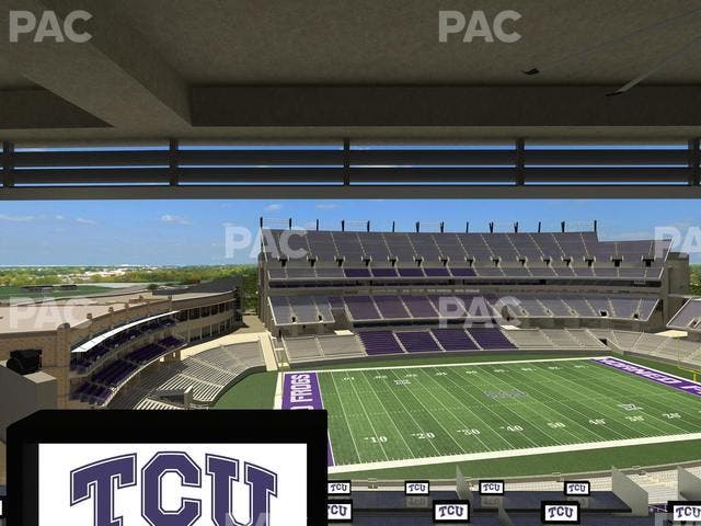 Amon G. Carter Stadium - Section Loge Box 336 Seat View