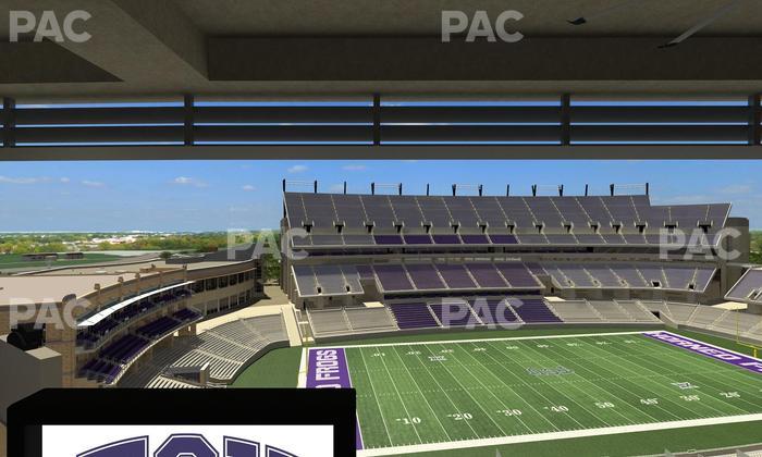 Amon G. Carter Stadium - Section Loge Box 336 Seat View