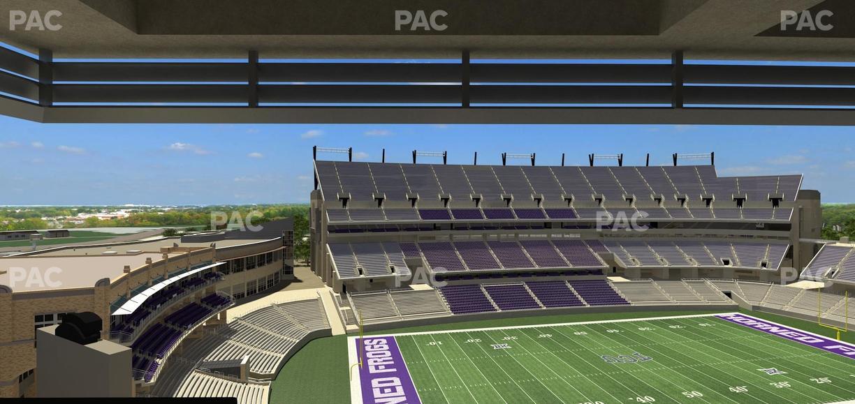 Amon G. Carter Stadium - Section Loge Box 337 Seat View
