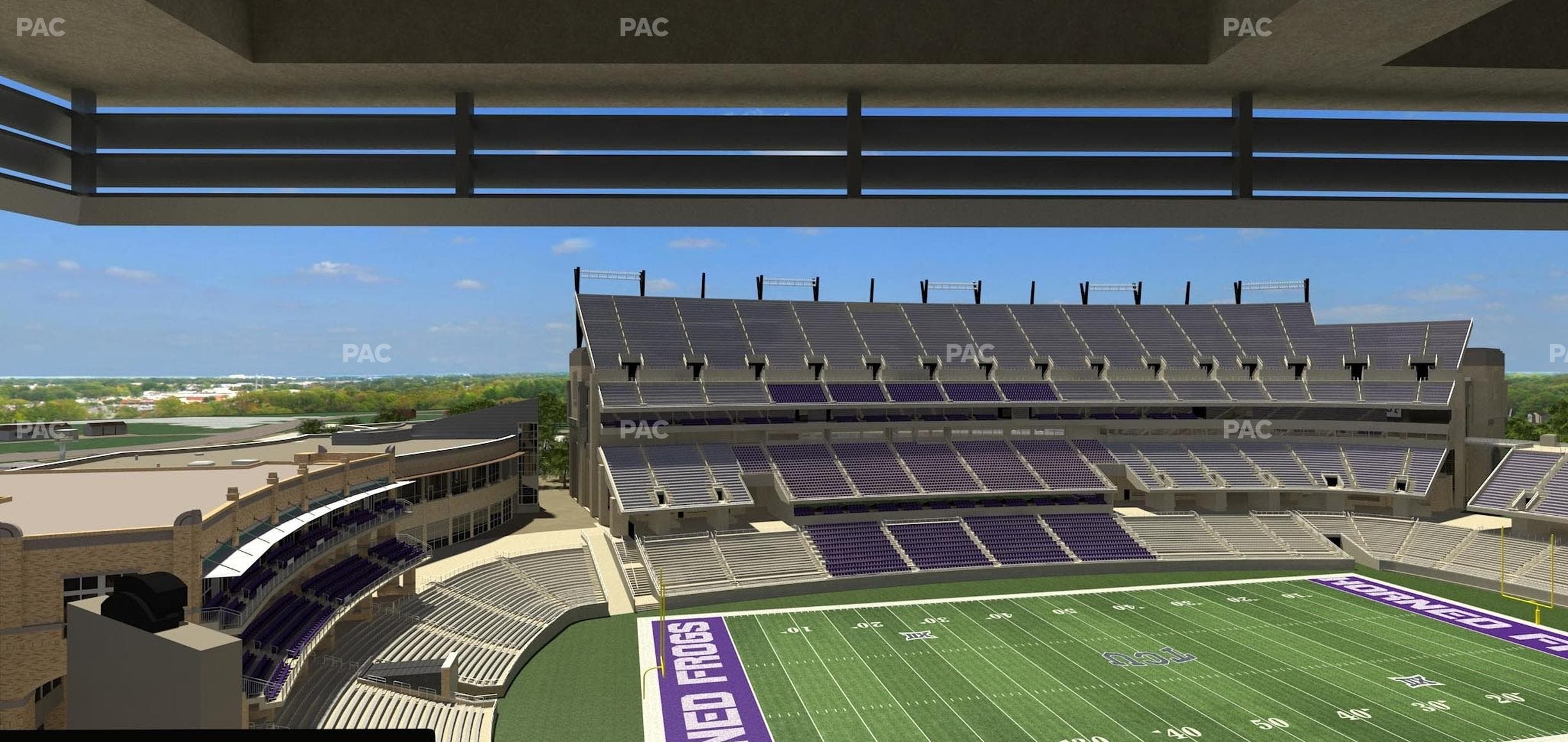 Amon G. Carter Stadium - Section Loge Box 337 Seat View