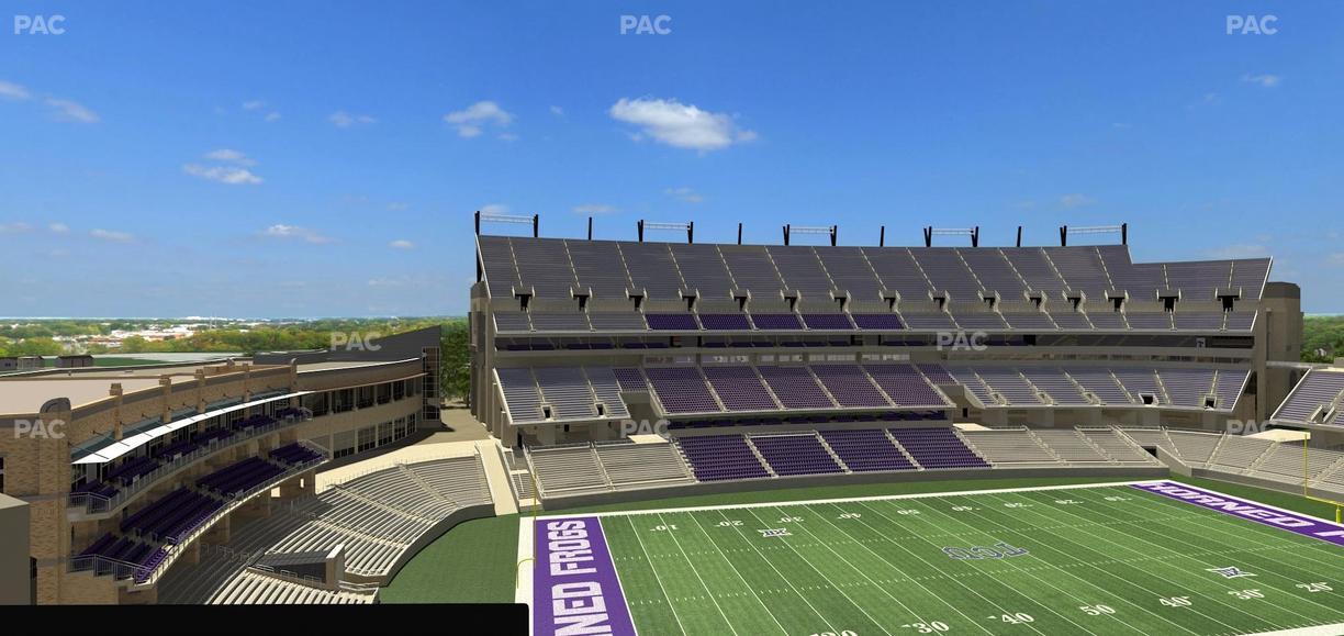 Amon G. Carter Stadium - Section Loge Box 337 Seat View