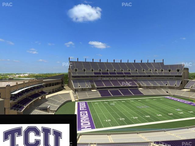 Amon G. Carter Stadium - Section Loge Box 337 Seat View