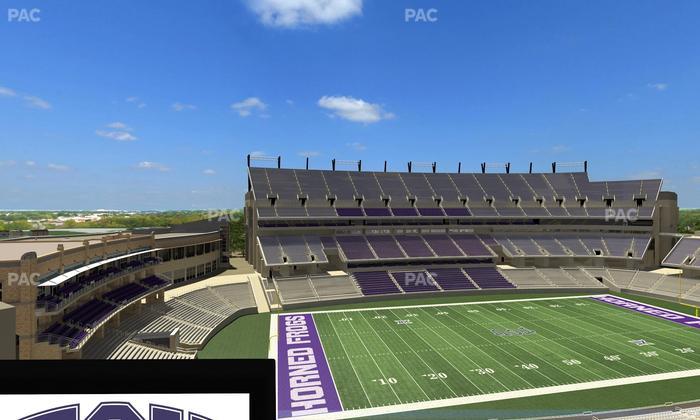 Amon G. Carter Stadium - Section Loge Box 337 Seat View