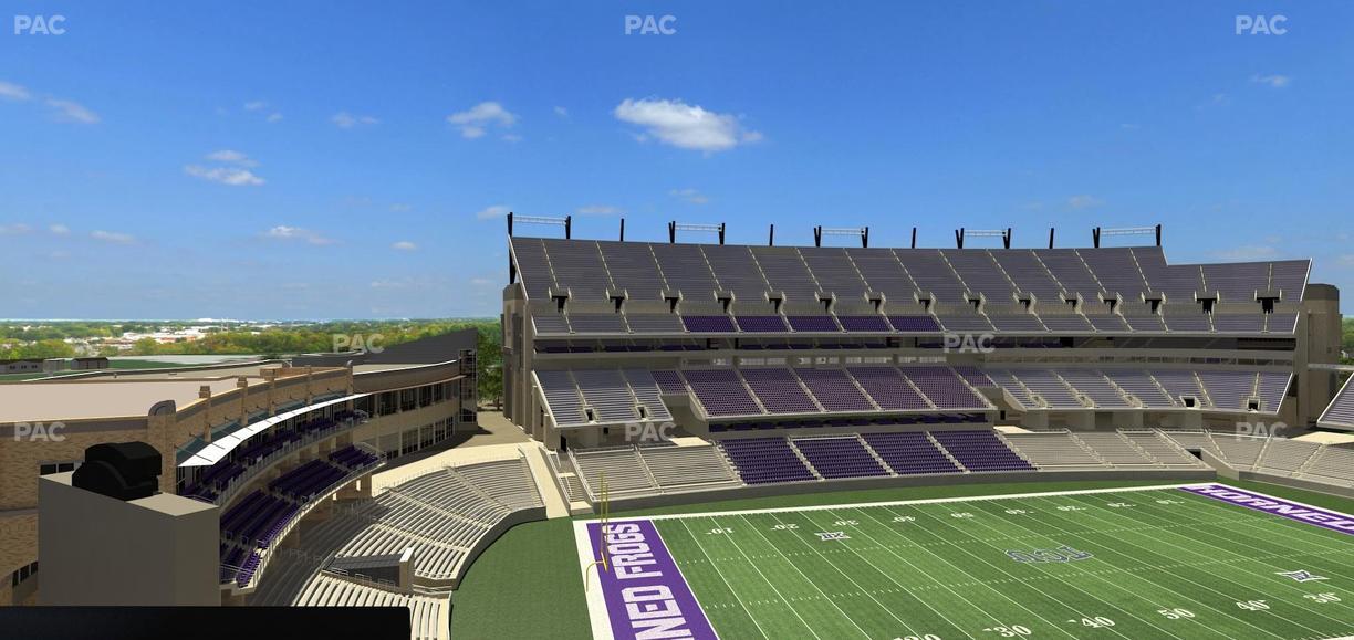 Amon G. Carter Stadium - Section Loge Box 338 Seat View