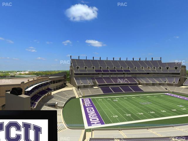 Amon G. Carter Stadium - Section Loge Box 338 Seat View