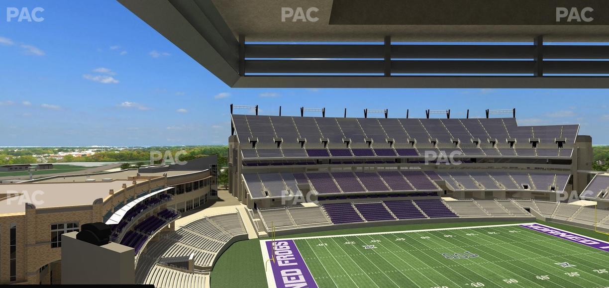 Amon G. Carter Stadium - Section Loge Box 338 Seat View