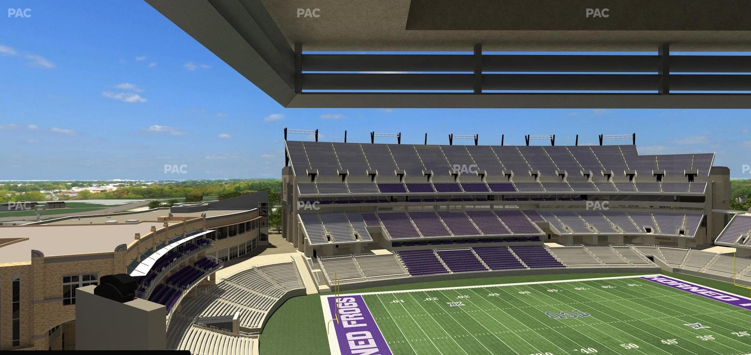 Amon G. Carter Stadium - Section Loge Box 338 Seat View