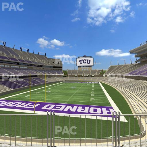 Amon G. Carter Stadium - Section South End Zone Club 1 Seat View
