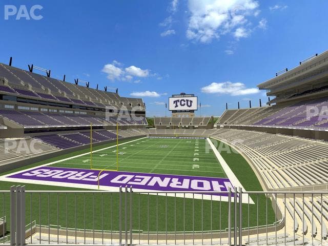 Amon G. Carter Stadium - Section South End Zone Club 1 Seat View