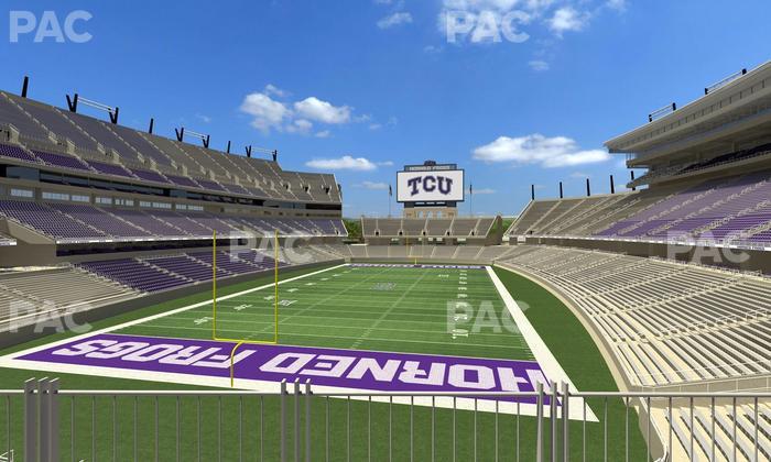 Amon G. Carter Stadium - Section South End Zone Club 1 Seat View
