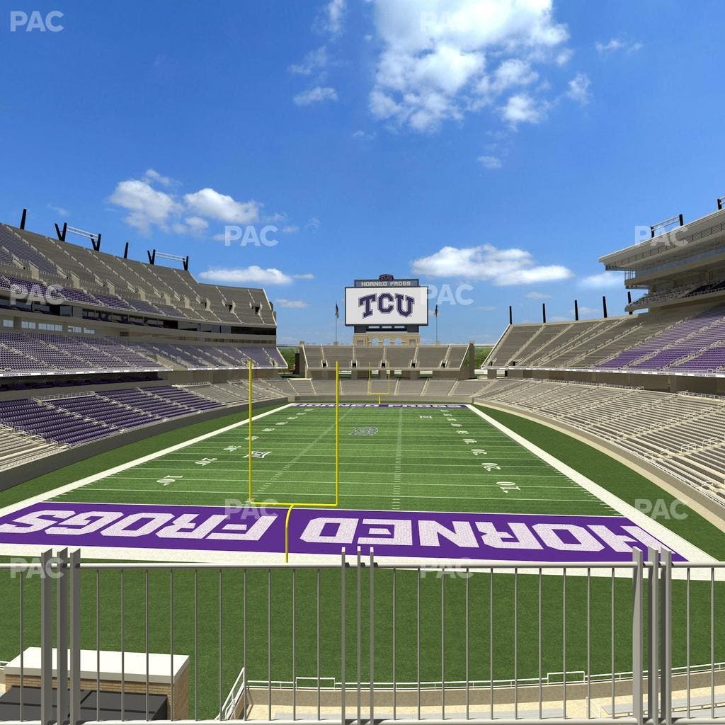 Amon G. Carter Stadium - Section South End Zone Club 2 Seat View