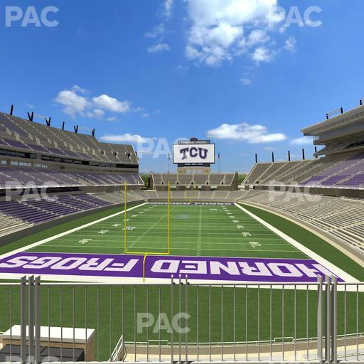 Amon G. Carter Stadium - Section South End Zone Club 2 Seat View