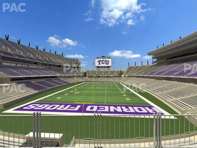 Amon G. Carter Stadium - Section South End Zone Club 2 Seat View