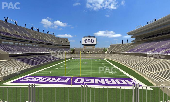 Amon G. Carter Stadium - Section South End Zone Club 2 Seat View