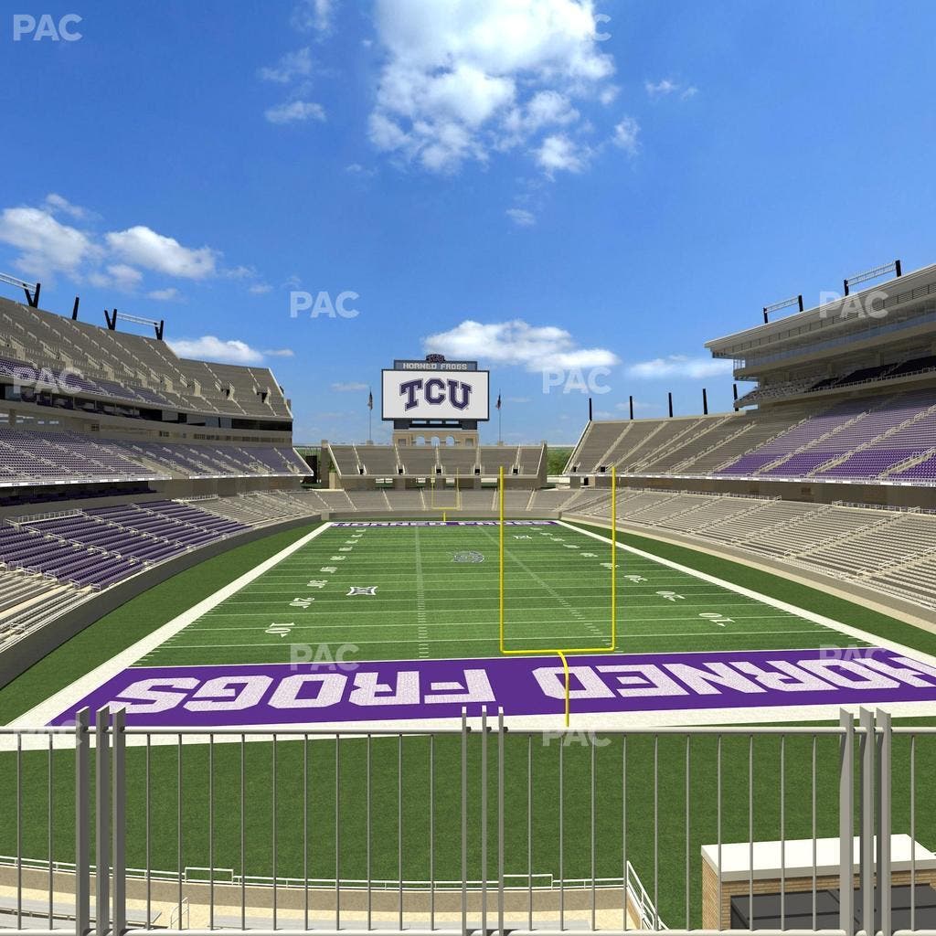 Amon G. Carter Stadium - Section South End Zone Club 3 Seat View