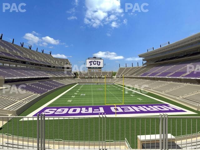 Amon G. Carter Stadium - Section South End Zone Club 3 Seat View